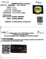 Load image into Gallery viewer, 8.51/CT Natural Yellow Sapphire With Govt Lab Certificate (23310)