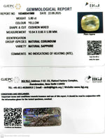 Load image into Gallery viewer, 5.80/CT Natural Yellow Sapphire With Govt Lab Certificate (16650)