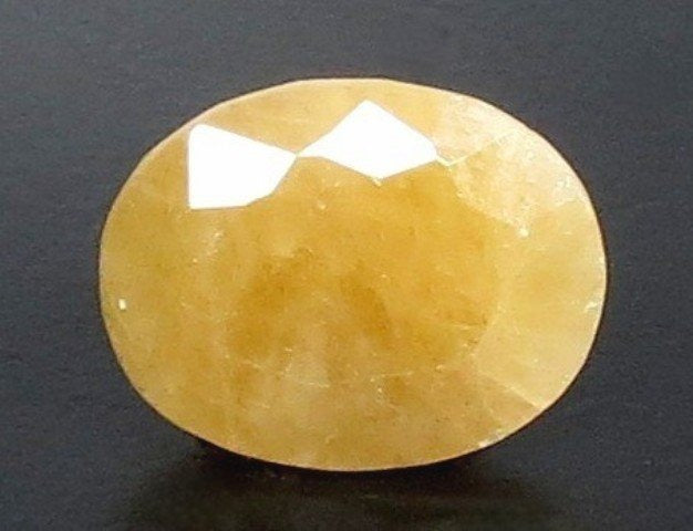 4.87/CT Natural Yellow Sapphire With Govt Lab Certificate (10877D43901)