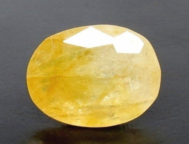 4.84/CT Natural Yellow Sapphire With Govt Lab Certificate-11388D46086