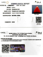 Load image into Gallery viewer, 6.54/CT Natural Red Coral With Govt. Lab Certificate-11006D44477