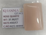 Load image into Gallery viewer, 37.90/CT Healing Rose Quartz Stone with Govt. Lab Certificate-484850