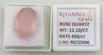 Load image into Gallery viewer, 12.10/CT Healing Rose Quartz Stone with Govt. Lab Certificate-RQTZ5006