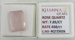 Load image into Gallery viewer, 7.85/CT Healing Rose Quartz Stone with Govt. Lab Certificate-RQTZ5026