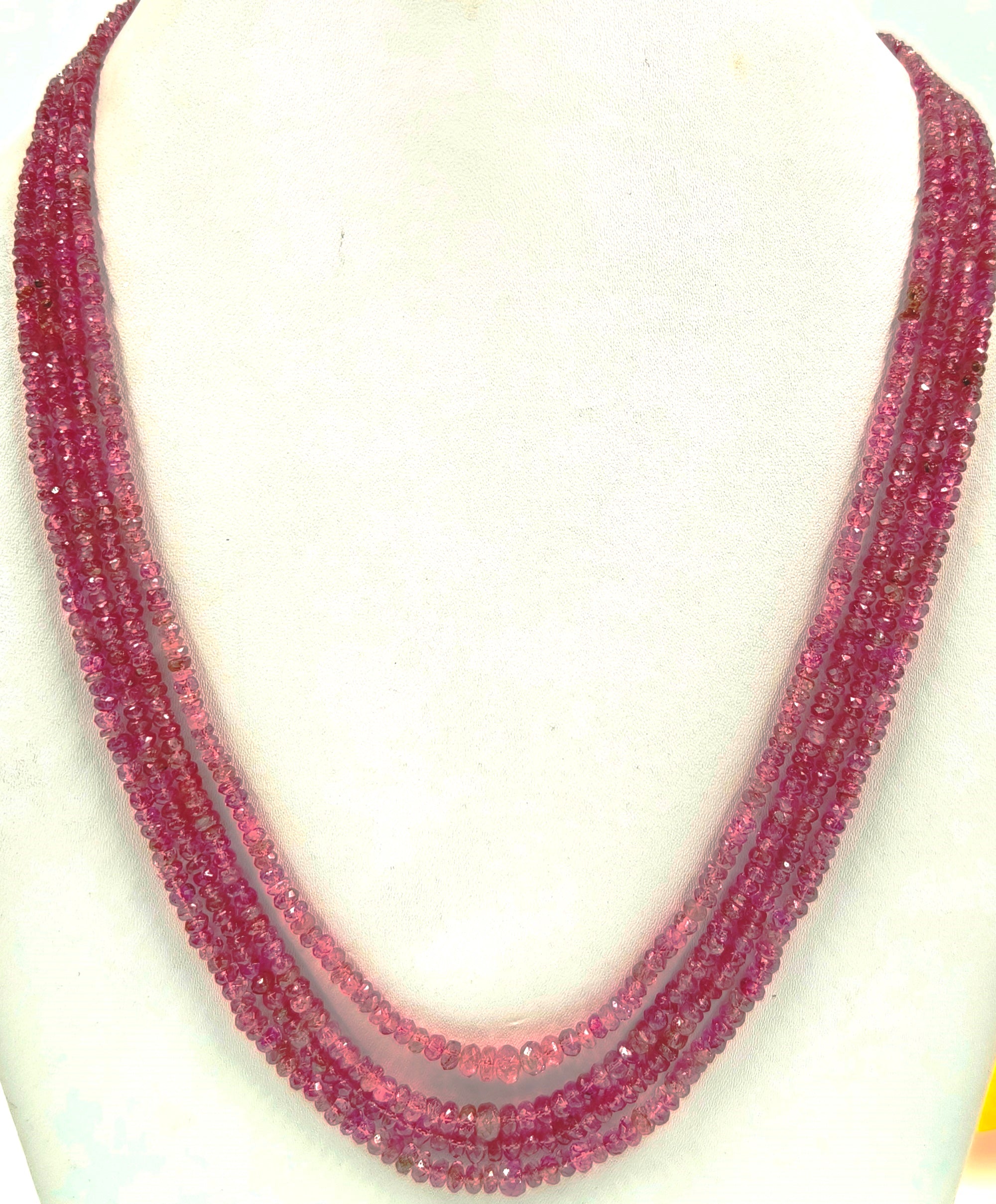 144.59/CT NATURAL RUBELLITE PINK TOURMALINE BEADS