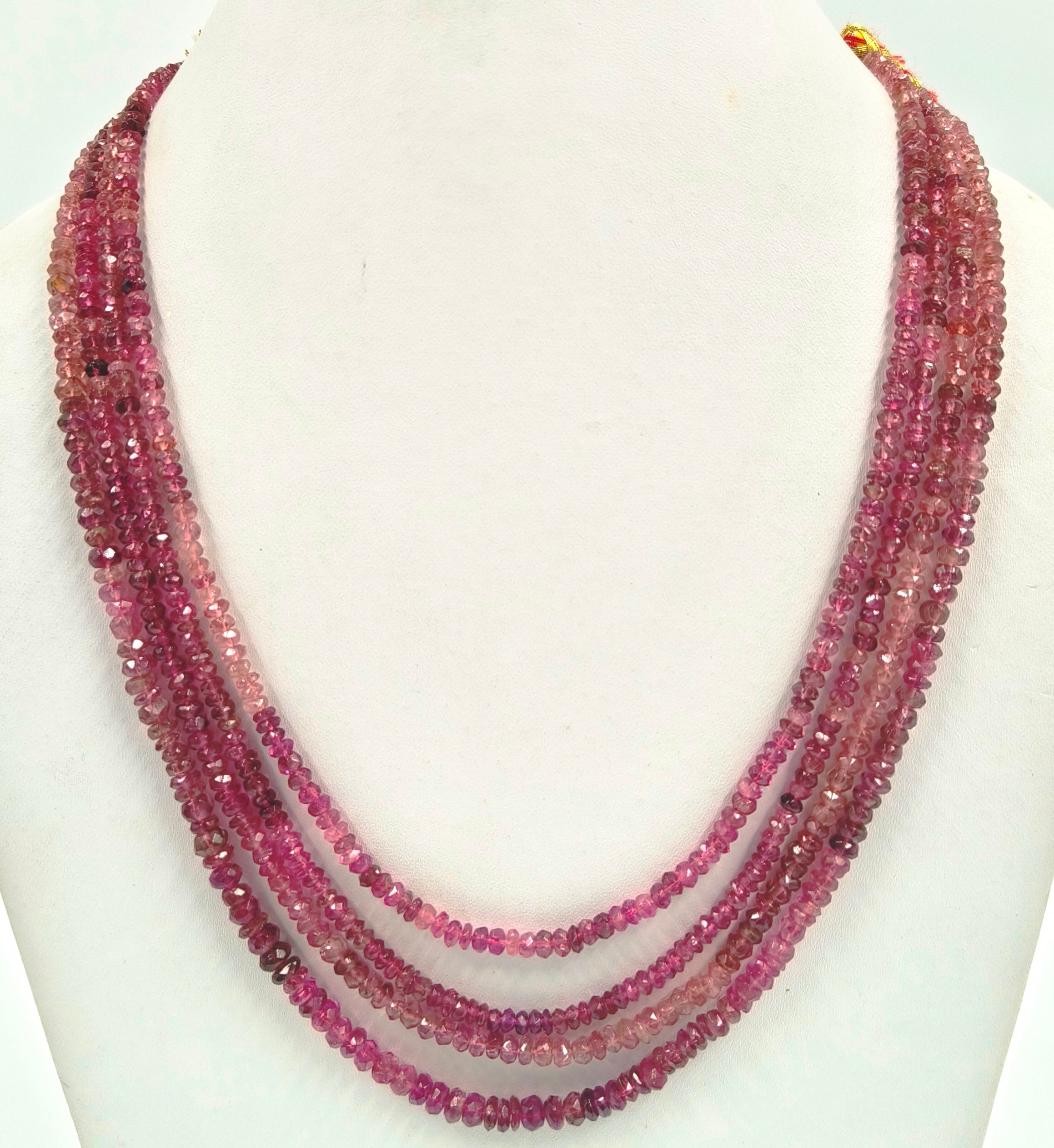 173.50/CT NATURAL RUBELLITE PINK TOURMALINE BEADS
