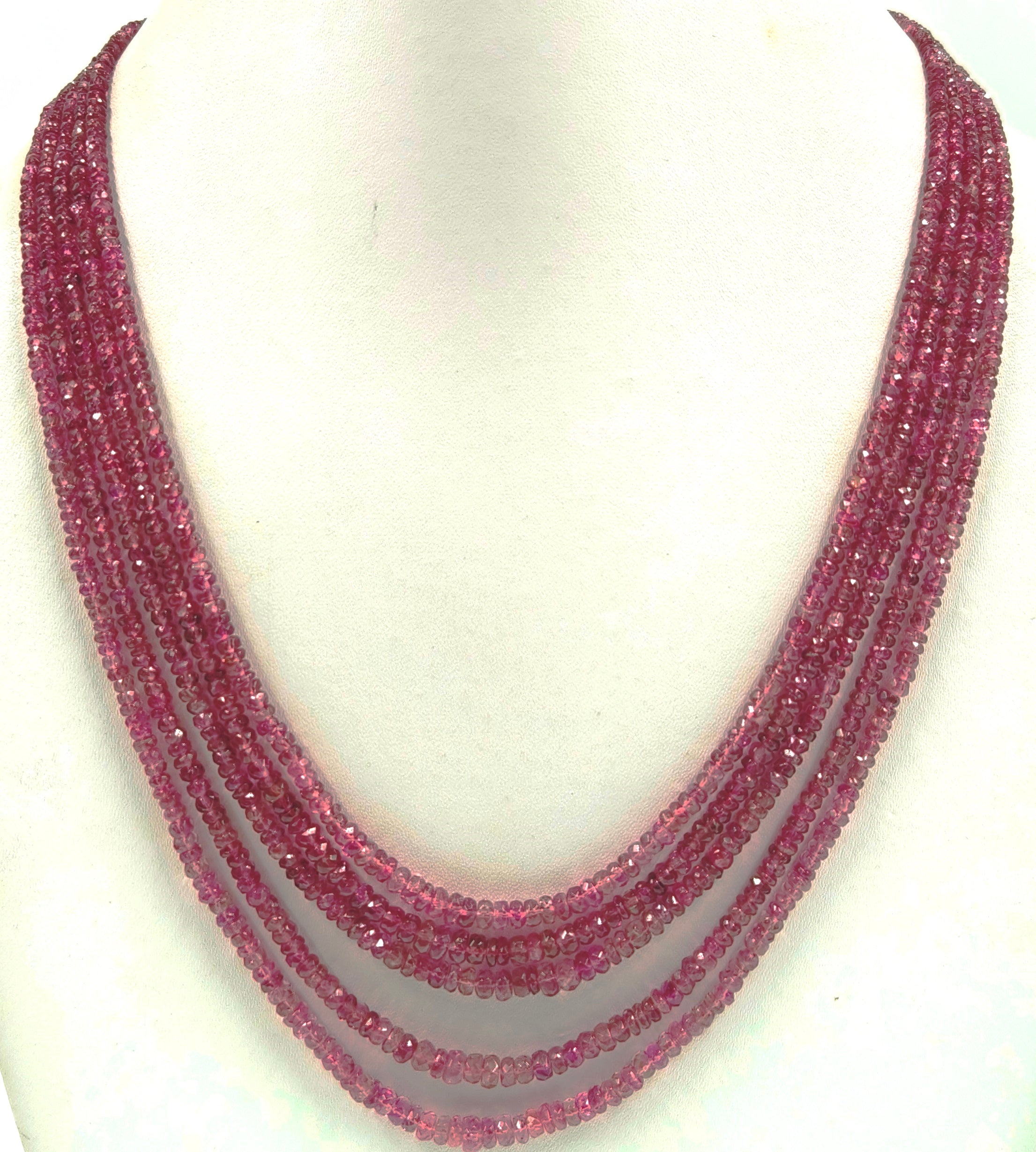 152.00/CT NATURAL RUBELLITE PINK TOURMALINE BEADS
