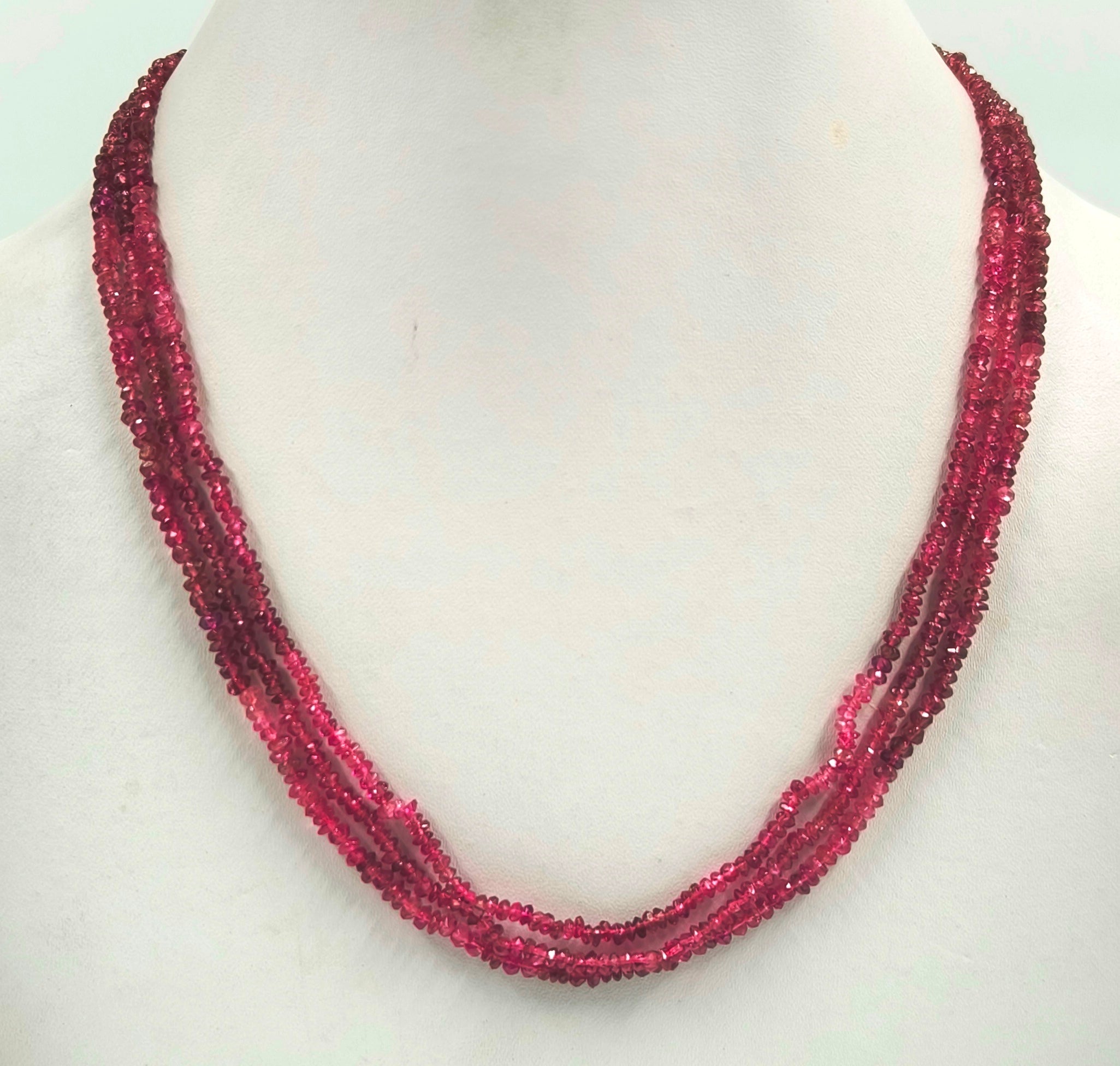 62.00/CT NATURAL RUBELLITE PINK TOURMALINE BEADS