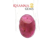 Load image into Gallery viewer, 4.61/CT Natural Ruby Stone with Govt Lab Certificate-120460