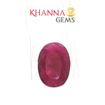 Load image into Gallery viewer, 4.95/CT Natural Ruby Stone with Govt. Lab Certificate-134908