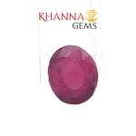 Load image into Gallery viewer, 6.48/CT Natural India Ruby Stone with Govt. Lab Certificate-16839S209425