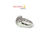 Load image into Gallery viewer, 5.21/GM RUBY BLUE SAPPHIRE RING Earrings - G0321