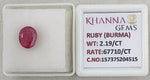 Load image into Gallery viewer, 2.19/CT Natural Old Burma Ruby with IIGJ Govt. Lab Certificate-15737S204515