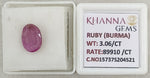 Load image into Gallery viewer, 3.06/CT Natural Old Burma Ruby with IIGJ Govt. Lab Certificate-15737S204521
