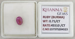 Load image into Gallery viewer, 0.71/CT Natural Old Burma Ruby with IIGJ Govt. Lab Certificate-15737S204523
