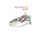 Load image into Gallery viewer, 3.88/GM RUBY EMERALD RING Earrings - G0594