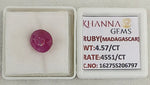 Load image into Gallery viewer, 4.57/CT Natural Ruby Stone with Govt. Lab Certificate-16275S206797