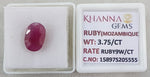 Load image into Gallery viewer, 3.75/CT Natural Ruby Stone with Govt. Lab Certificate-15897S205555