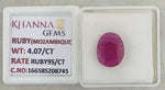 Load image into Gallery viewer, 4.07/CT Natural Ruby Stone with Govt. Lab Certificate-16658S208745