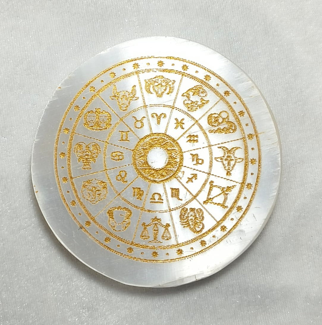 Selenite Charging Round Plate - SELENITE 028