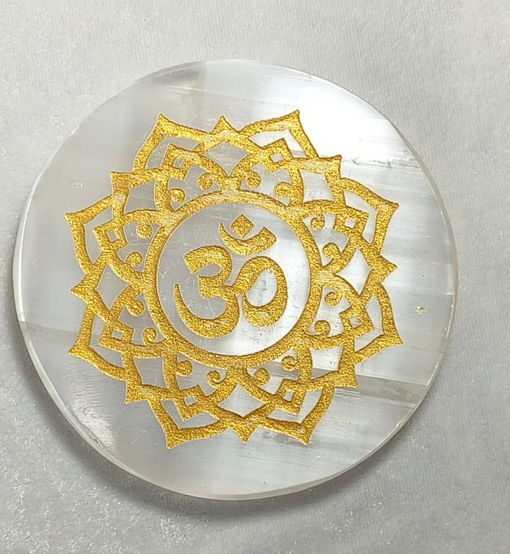 SELENITE CHARGING ROUND PLATE OM 10