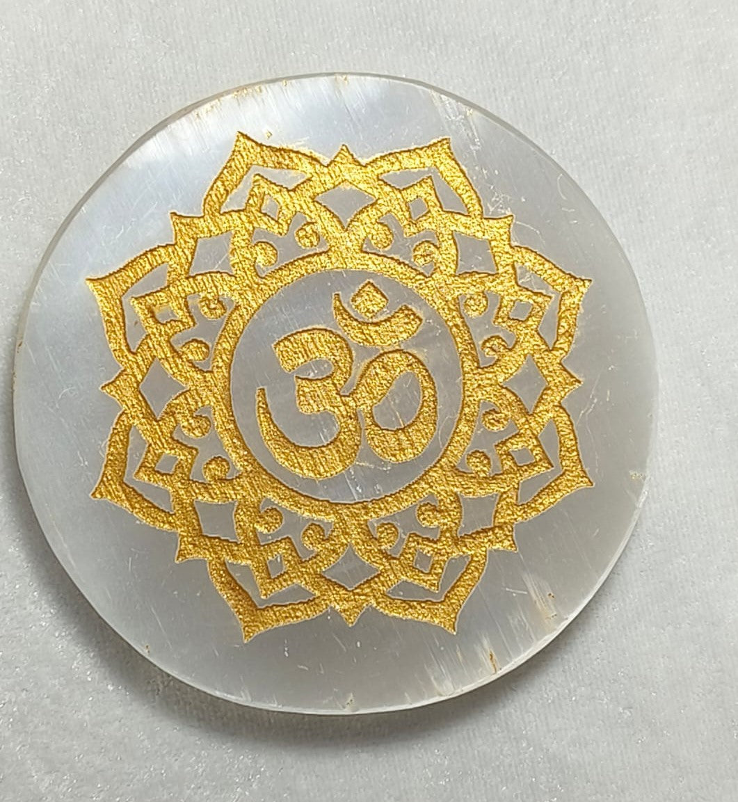 SELENITE CHARGING ROUND PLATE OM 11