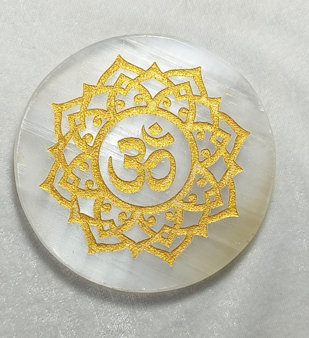 SELENITE CHARGING ROUND PLATE OM 12
