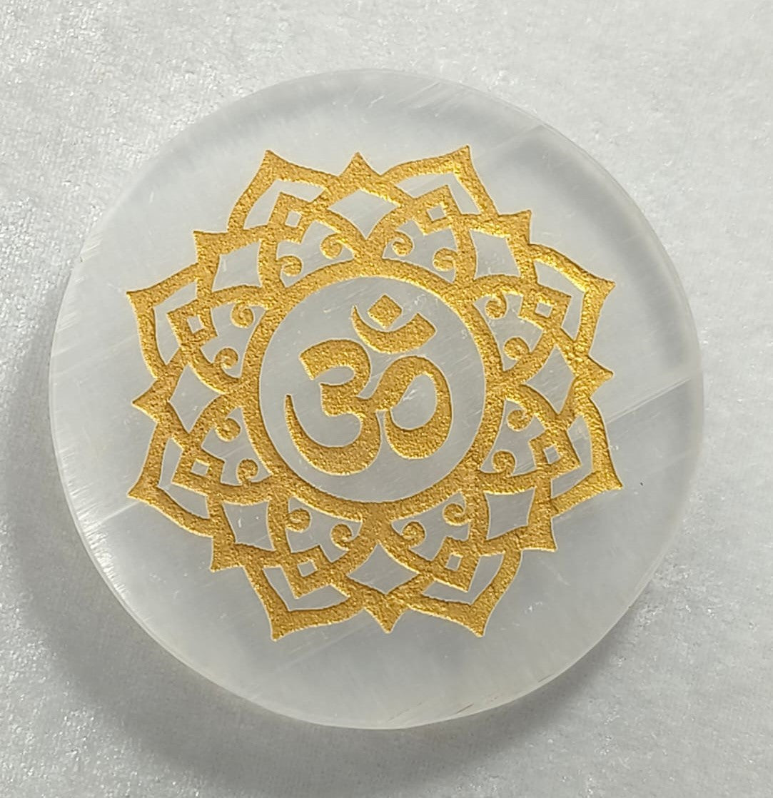 SELENITE CHARGING ROUND PLATE OM 15