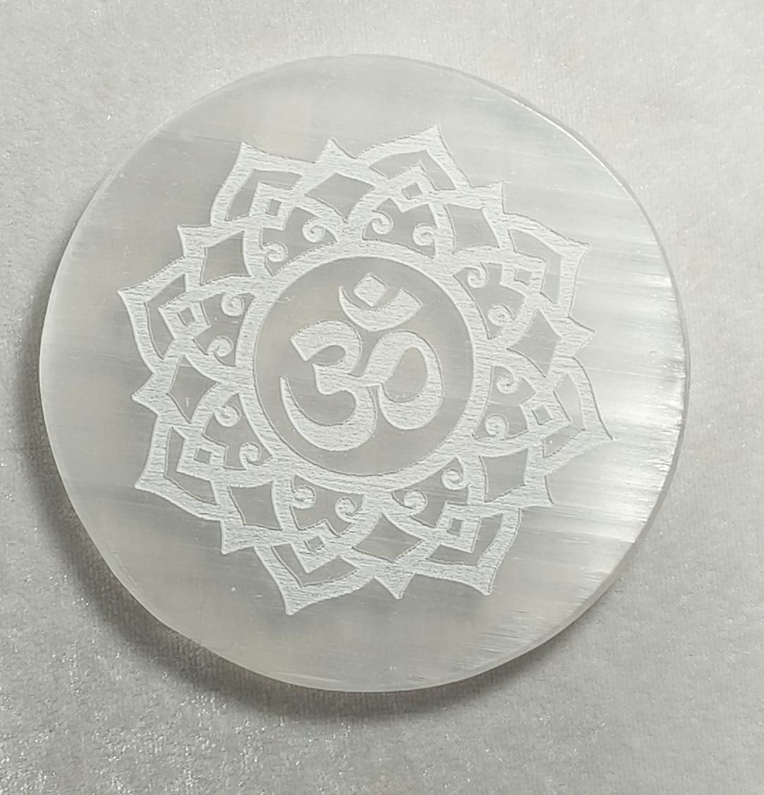 SELENITE CHARGING ROUND PLATE OM 16