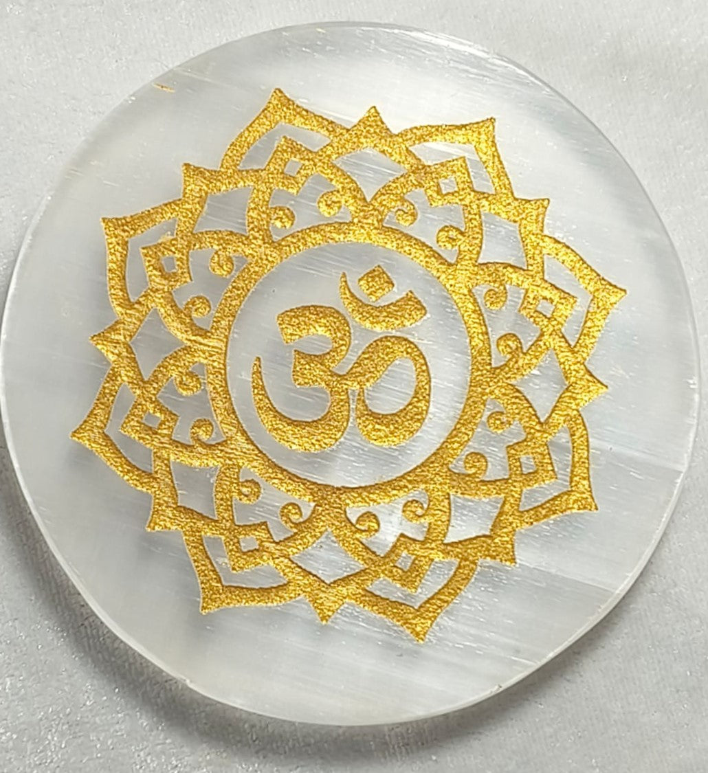 SELENITE CHARGING ROUND PLATE OM 7