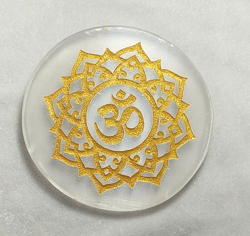 SELENITE CHARGING ROUND PLATE OM 8