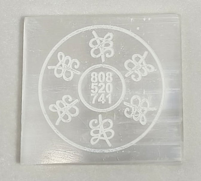 Selenite Square Crystal Charging Plat - SELENITE 008