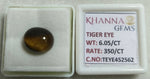 Load image into Gallery viewer, 6.05/CT Tiger Eye with Govt. Lab Certificate-452562