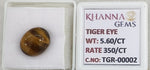 Load image into Gallery viewer, 5.6/CT Tiger Eye with Govt. Lab Certificate-TGR00002