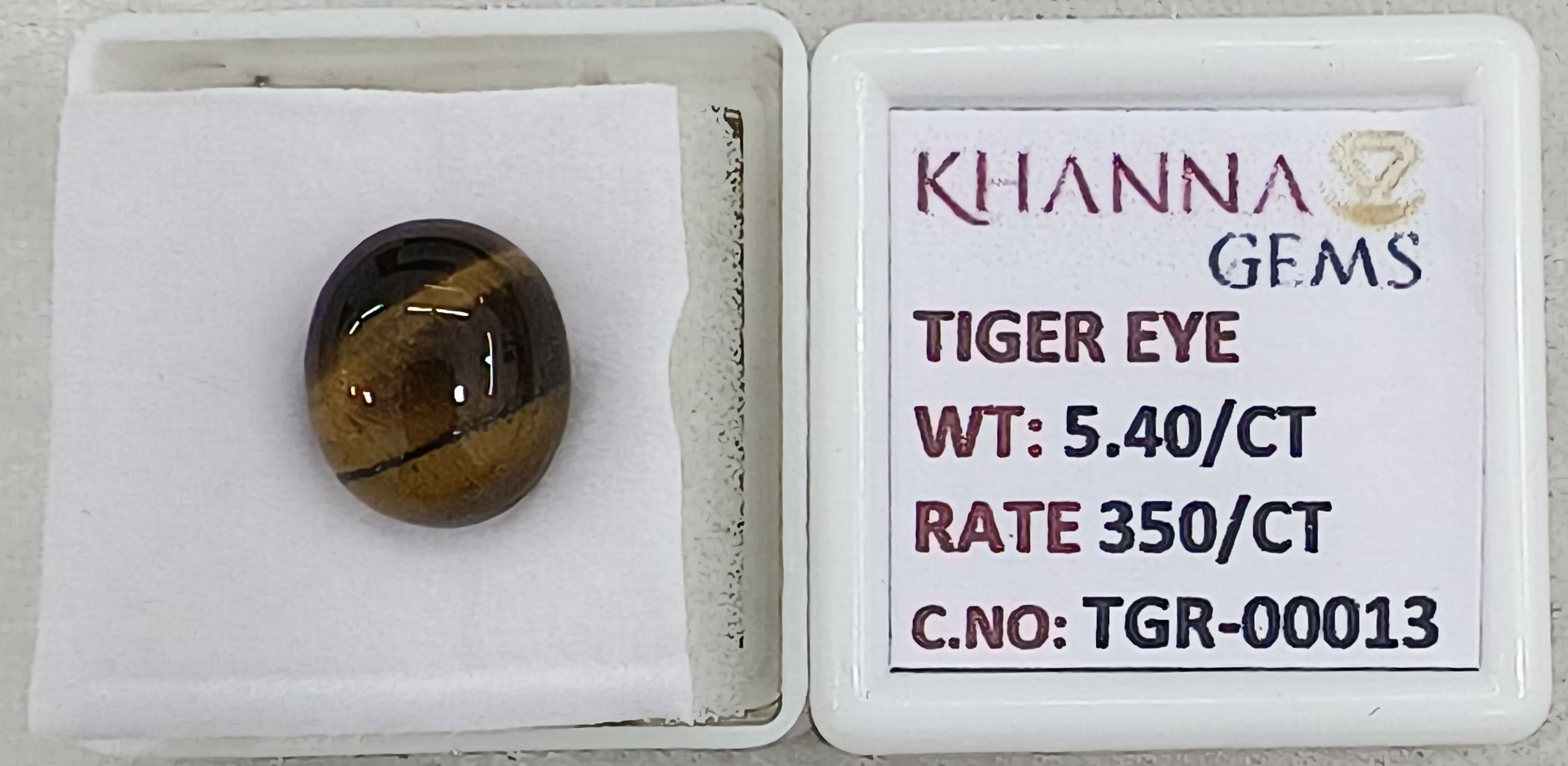 5.4/CT Tiger Eye with Govt. Lab Certificate-TGR00013
