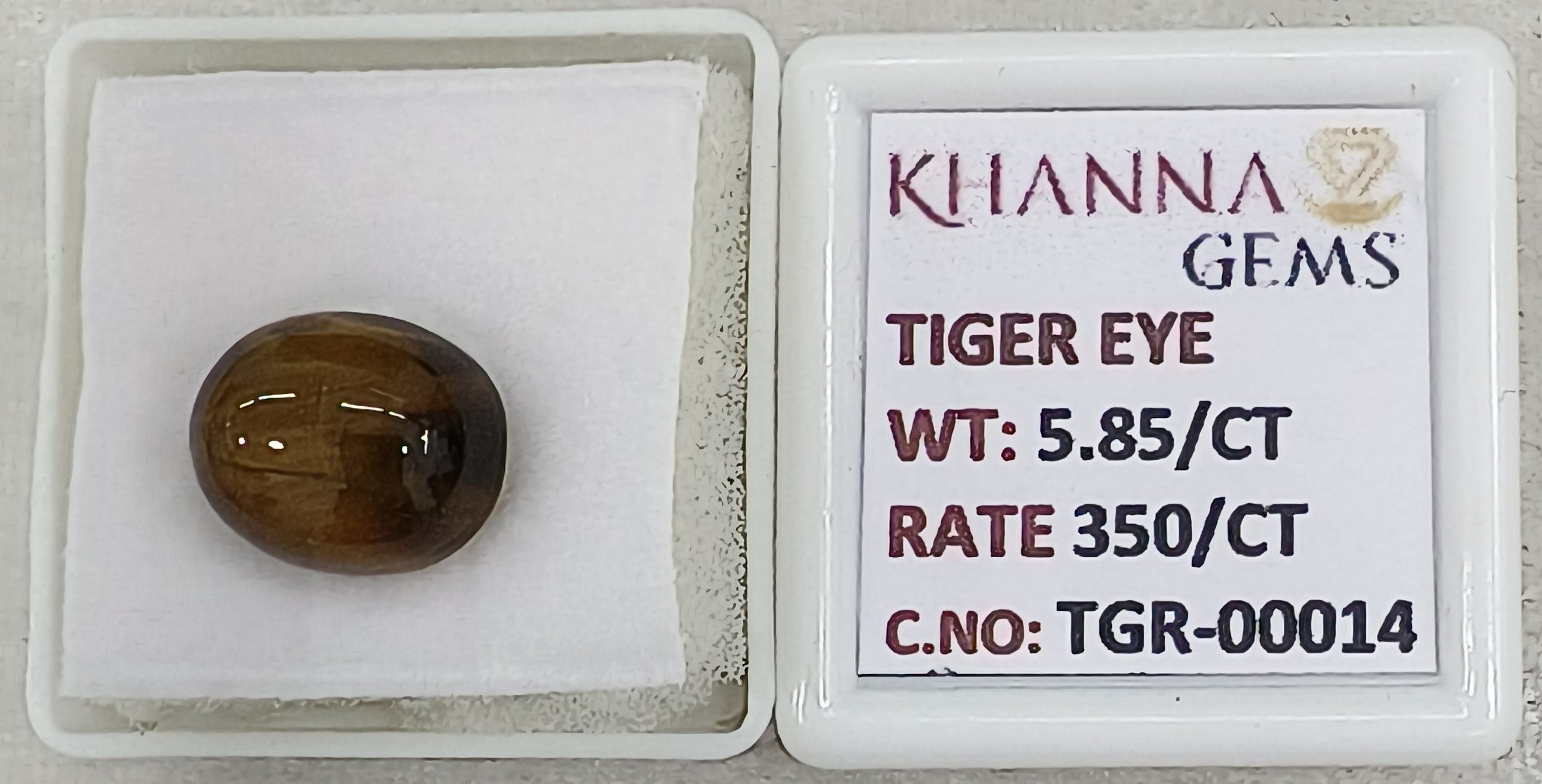 5.85/CT Tiger Eye with Govt. Lab Certificate-TGR00014