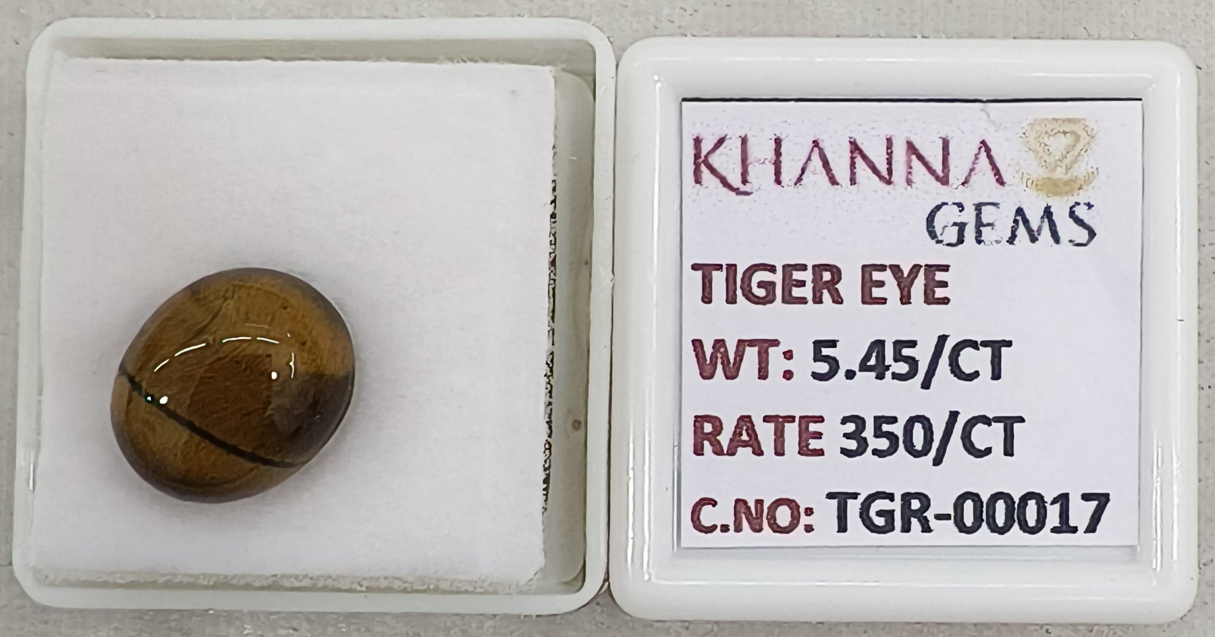 5.45/CT Tiger Eye with Govt. Lab Certificate-TGR00017