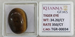 Load image into Gallery viewer, 34.2/CT Tiger Eye with Govt. Lab Certificate-TGR00034