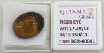 Load image into Gallery viewer, 17.3/CT Tiger Eye with Govt. Lab Certificate-TGR00041