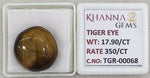 Load image into Gallery viewer, 17.9/CT Tiger Eye with Govt. Lab Certificate-TGR00068