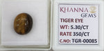 Load image into Gallery viewer, 5.3/CT Tiger Eye with Govt. Lab Certificate-TGR00085