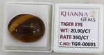 Load image into Gallery viewer, 20.9/CT Tiger Eye with Govt. Lab Certificate-TGR00091