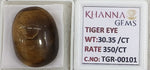 Load image into Gallery viewer, 30.35/CT Tiger Eye with Govt. Lab Certificate-TGR00101