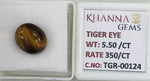 Load image into Gallery viewer, 5.5/CT Tiger Eye with Govt. Lab Certificate-TGR00124