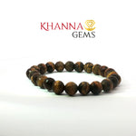 Load image into Gallery viewer, Natural Tiger Eye Bracelet (Faceted Beads)