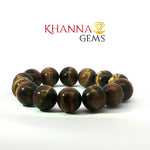 Load image into Gallery viewer, Natural Tiger Eye Bracelet (Round Beads)