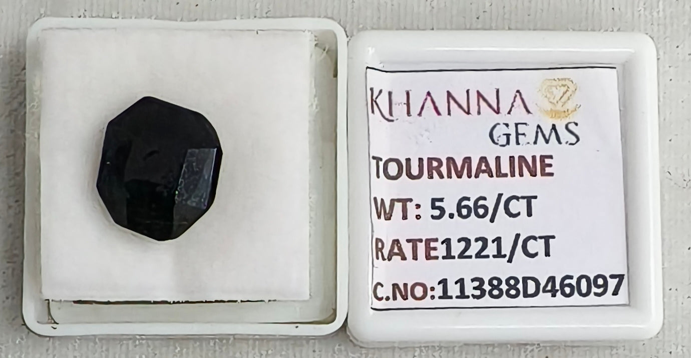5.66/CT Natural Tourmaline with Govt. Lab Certificate-11388D46097