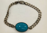 Load image into Gallery viewer, 29.70/GM TURQUISE SILVER BRACELET (525)
