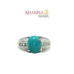 Load image into Gallery viewer, 4.80/GM TURQUOISE ZIRCON RING Earrings - G00297