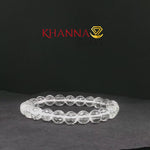 Load image into Gallery viewer, Natural White Quartz Bracelet (Faceted Beads)